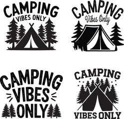 Camping typography t shirt  design, camping quotes, Adventure, Outdoors, Mountains, Hiking. vector illustration.