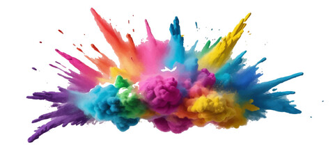 Abstract watercolor background with colorful paint splashes, an artistic and vibrant design