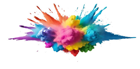 Abstract watercolor background with colorful paint splashes, an artistic and vibrant design