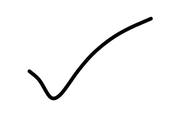 Marker Check – Handdrawn Checkbox Sketch for Checklist Icon Isolated