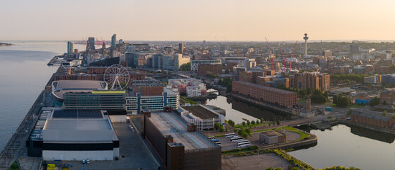 Panoramic Aerial Image Liverpool City