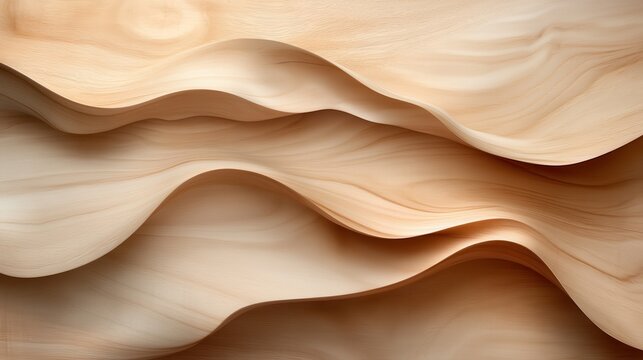 The image showcases smooth, flowing wood grains that create an elegant and calming pattern, emphasizing the beauty of natural materials and design principles.