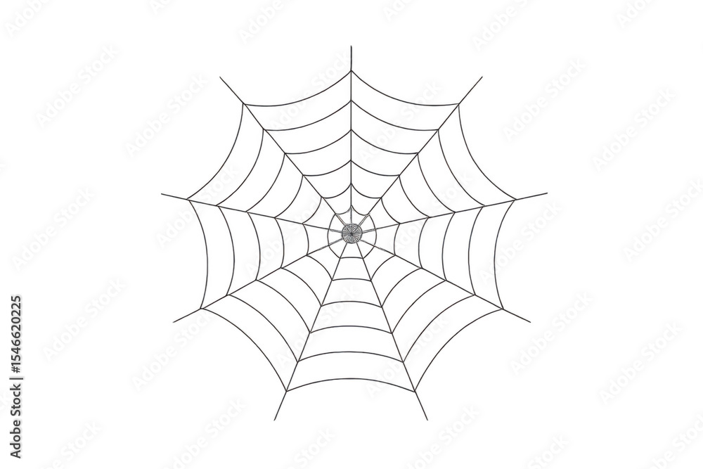 Poster intricate spiderweb design on transparent background, perfect for adding a spooky touch to halloween