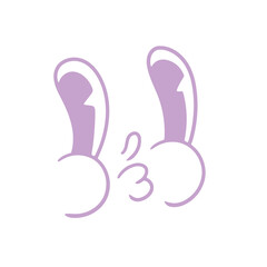 Retro cartoon face. Classic comics from the 1950s and 1960s. Hand-drawn animated illustration. Posters, cards, and graphic design.