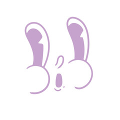 Retro cartoon face. Classic comics from the 1950s and 1960s. Hand-drawn animated illustration. Posters, cards, and graphic design.