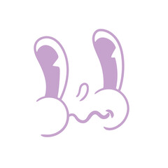 Retro cartoon face. Classic comics from the 1950s and 1960s. Hand-drawn animated illustration. Posters, cards, and graphic design.