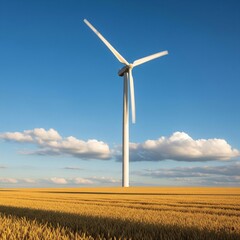 wind turbine in the field