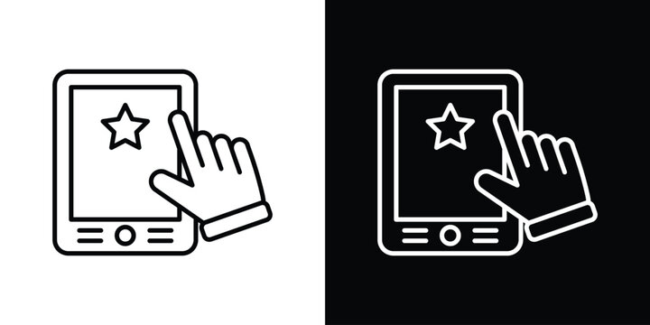 Self service icon in black. flat graphic vector icon