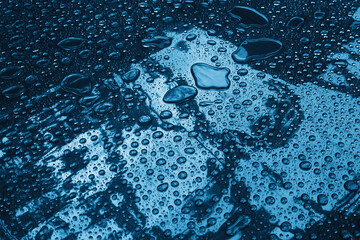 Water drops close up