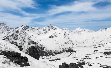 Snow-capped Caucasus Mountains