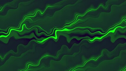 Abstract green fluid lines motion graphic with futuristic and modern visuals - Powered by Adobe