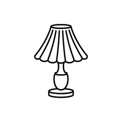 Obraz premium Outline Lamp Icon Vector Illustration