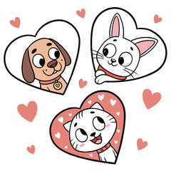 dog and heart