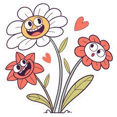 flowers and ladybird