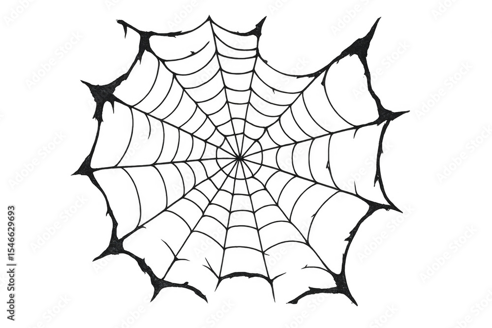 Poster intricate spiderweb design adds a touch of spooky charm, perfect for halloween projects, with transp