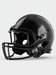Fototapeta premium black american football helmet mockup, isolated background
