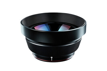 Capturing infinite moments of creation with an elegant modern camera lens glistening in the on transparent background