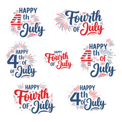 Fourth of July Typography Bundle