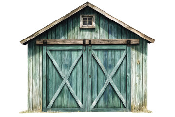 A weathered barn s vintage charm where memories age gracefully amidst rustic wood and a touch on transparent background