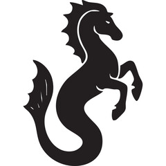 Hippocampus silhouette