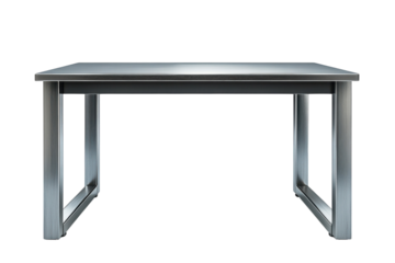 A sleek modern table stands alone reflecting minimalist style and quiet sophistication against on transparent background