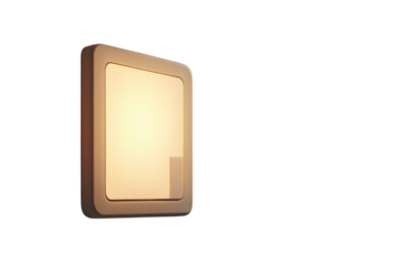 A shimmering square key gleams in the dark a symbol of future access innovation and security on transparent background