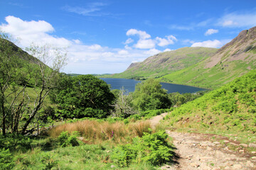 A view of the Lake District at Scafell Pike
