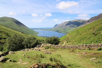 A view of the Lake District at Scafell Pike