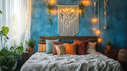 bed in bedroom