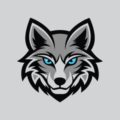 Head Jackal Logo concept Illustration