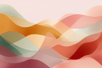 Soft Abstract Mental Health Background — Self-Care and Wellness Concept