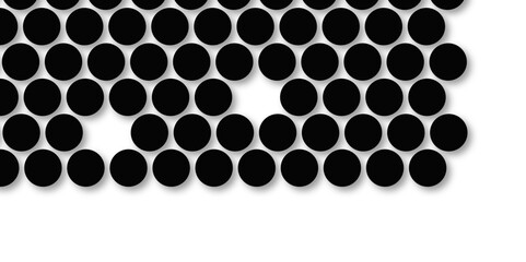 Black tiles wall. round marble textures, ball tiles. Top view pavement circle block black texture with seamless patterns floor background. Air Bubble wrap texture background. Textured Background.