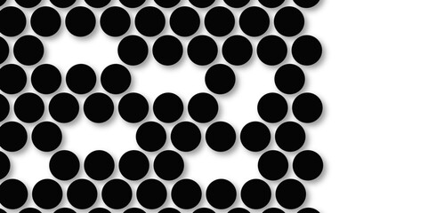 Black tiles wall. round marble textures, ball tiles. Top view pavement circle block black texture with seamless patterns floor background. Air Bubble wrap texture background. Textured Background.