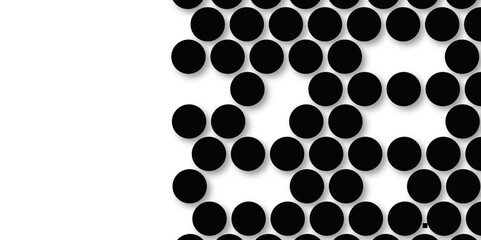 Black tiles wall. round marble textures, ball tiles. Top view pavement circle block black texture with seamless patterns floor background. Air Bubble wrap texture background. Textured Background.