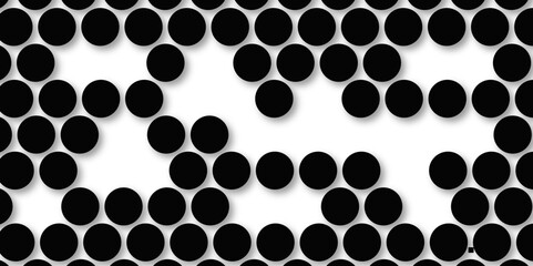 Black tiles wall. round marble textures, ball tiles. Top view pavement circle block black texture with seamless patterns floor background. Air Bubble wrap texture background. Textured Background.