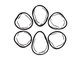 Pebble group pastel art