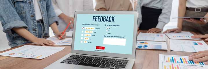 Customer feedback and review analysis by brisk computer software for corporate business