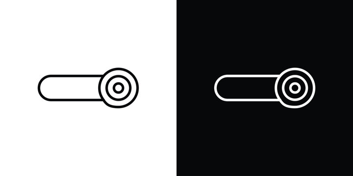 Switch icon in black. flat graphic vector icon