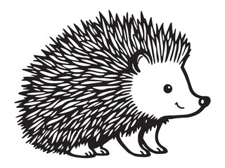 Porcupine sketch simple design