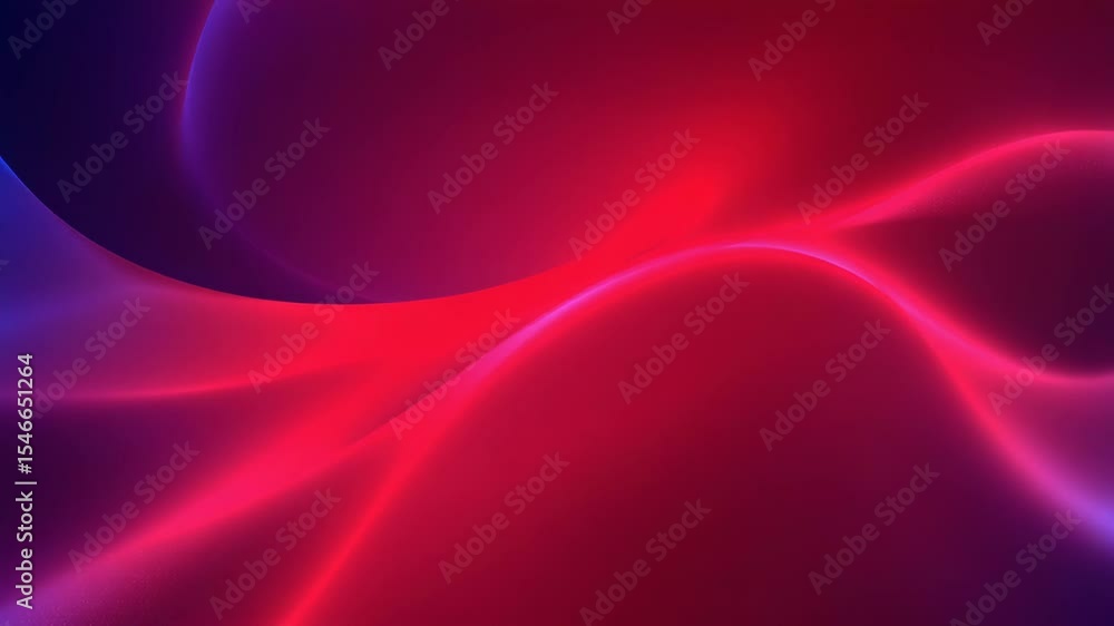 Aufkleber abstract red and blue neon light waves background animation seamless loop video for motion graphics
