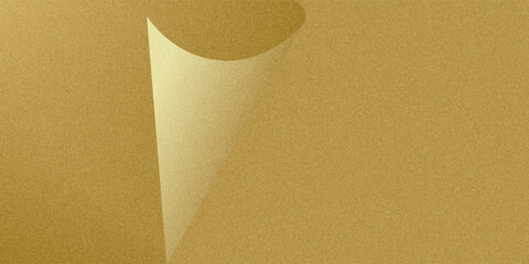 Gold wall texture background. Yellow shiny gold foil paint on wall sheet with gloss light reflection eps10