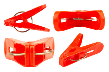 Clothes peg on white tool retro
