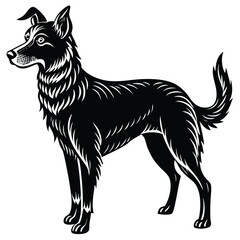 vector illustration of a dog