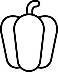 Fruits vegetables and berries line icon set. Vector pictograms banana, orange, strawberry, pineapple, blueberry, raspberry, lime, carrots, beetroot, mushrooms, peppers, cucumber Hand Drawn collection