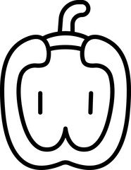 Fruits vegetables and berries line icon set. Vector pictograms banana, orange, strawberry, pineapple, blueberry, raspberry, lime, carrots, beetroot, mushrooms, peppers, cucumber Hand Drawn collection