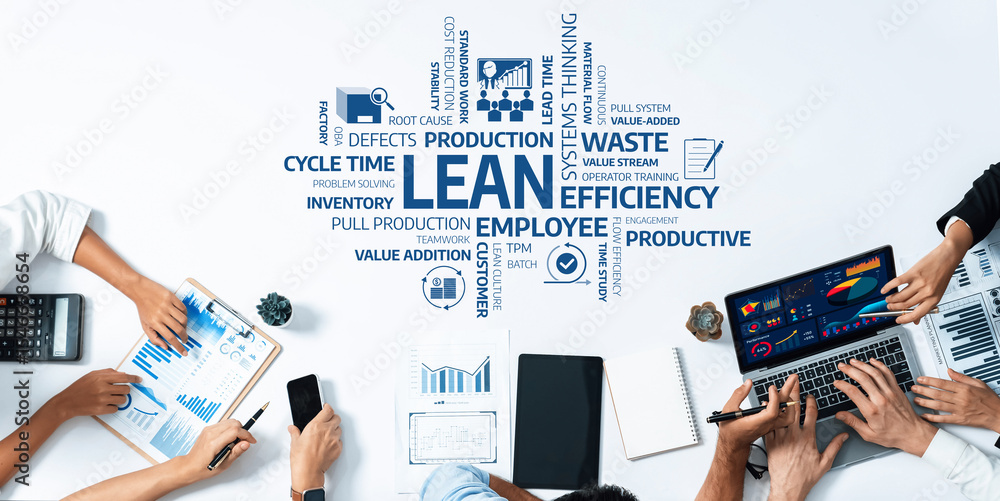 Poster Engaging workshop showcasing practical lean management techniques, fostering collaboration among participants to enhance productivity and operational efficiency in diverse industries. Amity