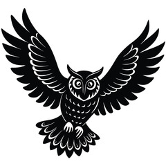 Obraz premium eagle owl cartoon
