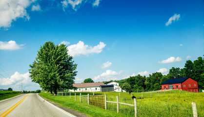 Rural Landscape in Late Spring, Holmes County, Ohio