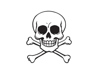 Skull and Crossbones Graphic Design
