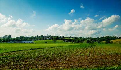 Rural Landscape in Late Spring, Holmes County, Ohio